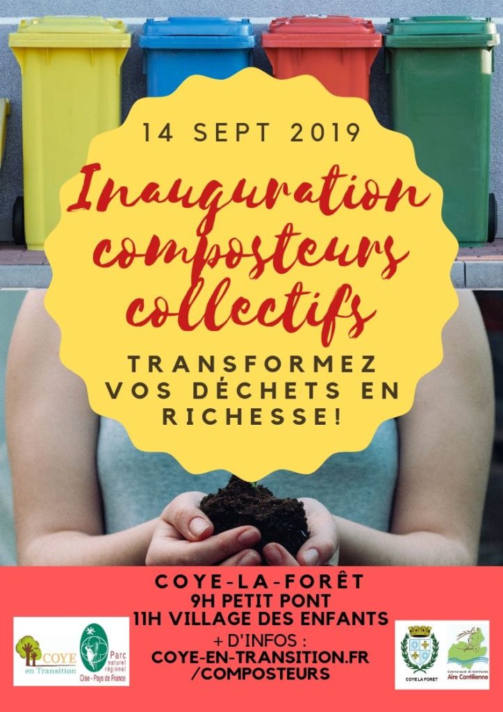 Inauguration composteurs collectifs Coye en Transition